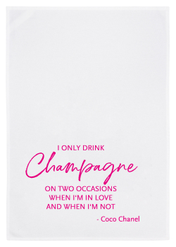 Geschirrtuch "I ONLY DRINK CHAMPAGNER..."